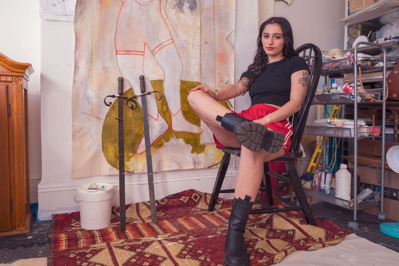 amy bravo hypeart visits artist artwork contemporary art studio collage