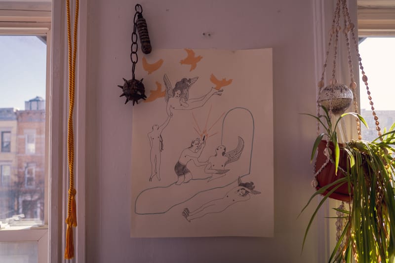 amy bravo hypeart visits artist artwork contemporary art studio collage