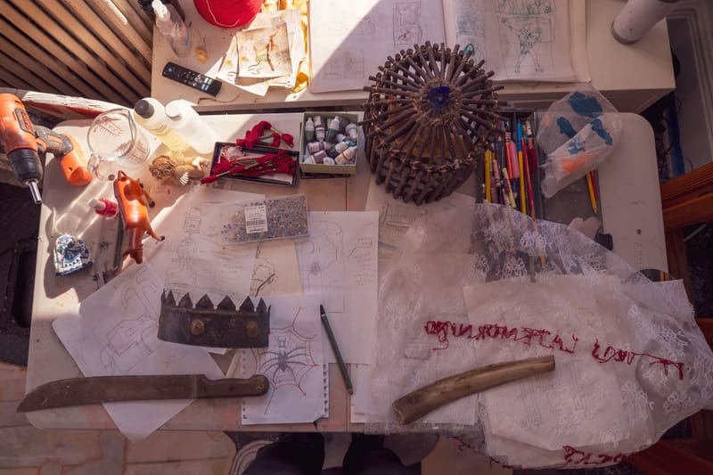 amy bravo hypeart visits artist artwork contemporary art studio collage