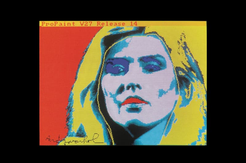 andy warhol debbie harry digital portrait amiga computer