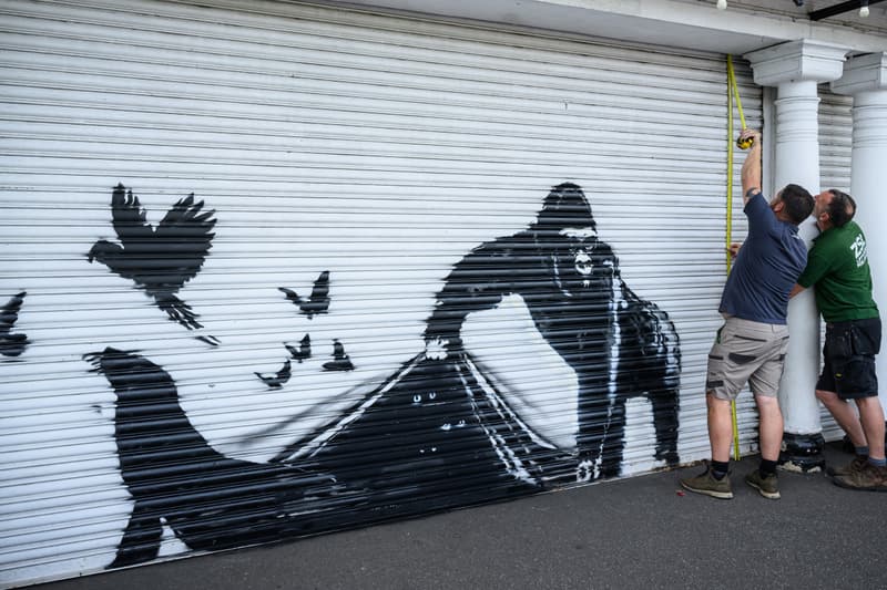 Banksy London Zoo Gorilla Streetart Artwork Art