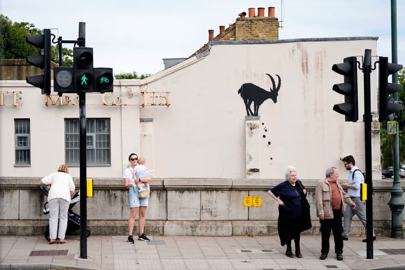 banksy goat mural southwest london artwork street art