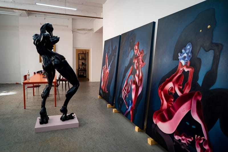 hypeart visits cathrin hoffmann artworks contemporary armory show exhibitions installations painting sculpture