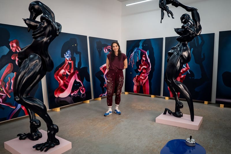 hypeart visits cathrin hoffmann artworks contemporary armory show exhibitions installations painting sculpture