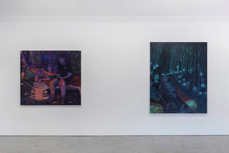 Danielle Roberts Solo Exhibition Fredericks Freiser Phosphorescence Gasoline Painting Art Artworks New York