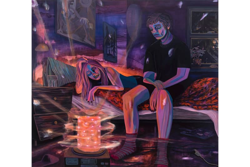 Danielle Roberts Solo Exhibition Fredericks Freiser Phosphorescence Gasoline Painting Art Artworks New York