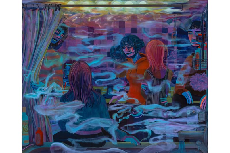 Danielle Roberts Solo Exhibition Fredericks Freiser Phosphorescence Gasoline Painting Art Artworks New York