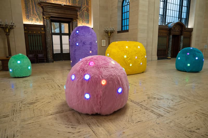 FriendsWithYou BAND Installation Cleveland Public Library Art Artworks Arturo Sandoval III Samuel Borkson AI Sculpture Main Library