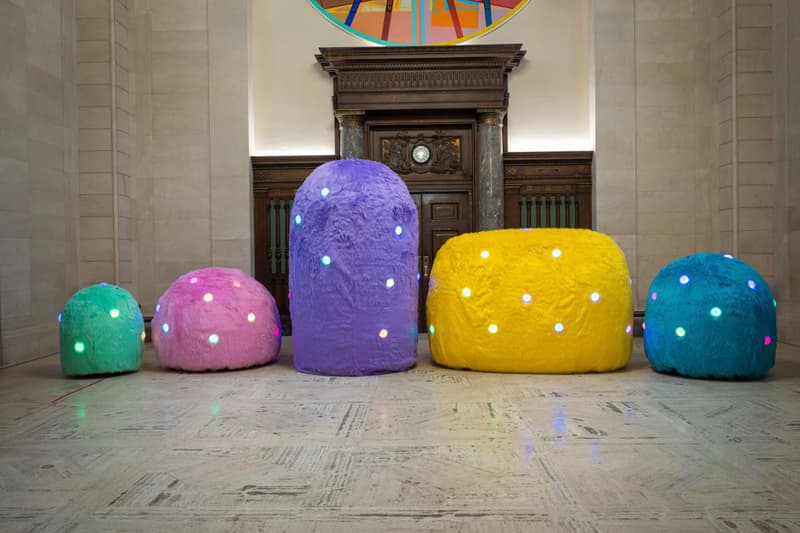 FriendsWithYou BAND Installation Cleveland Public Library Art Artworks Arturo Sandoval III Samuel Borkson AI Sculpture Main Library