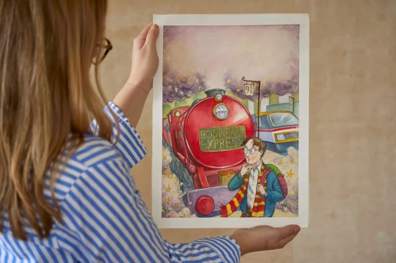 harry potter and the philosophers stone cover art thomas taylor sothebys auction illustration artwork