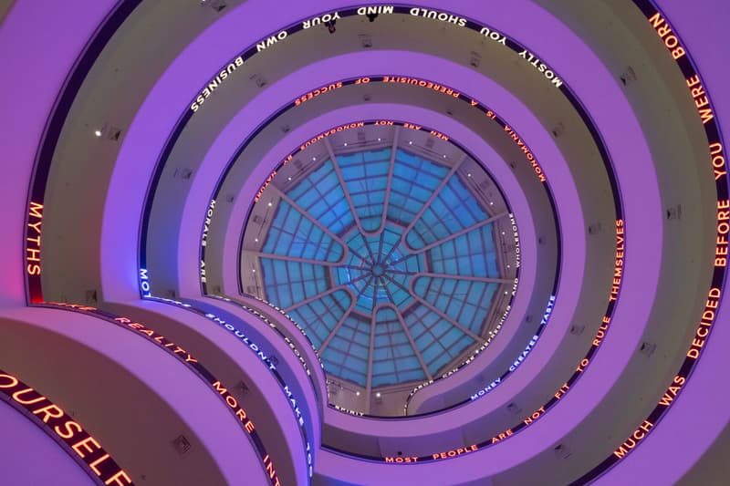 Jenny Holzer Guggenheim New York Light Line Installation