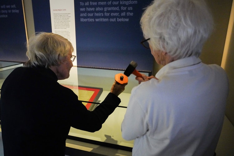 Two Elderly Just Stop Oil Activists Break Glass Protecting Magna Carta