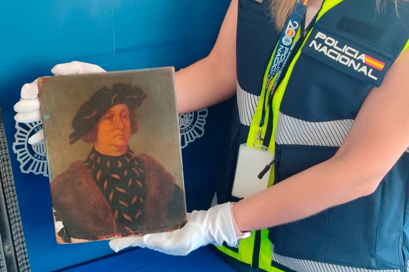 madrid man fake leonardo da vinci painting policia nacional authorities forgeries artwork
