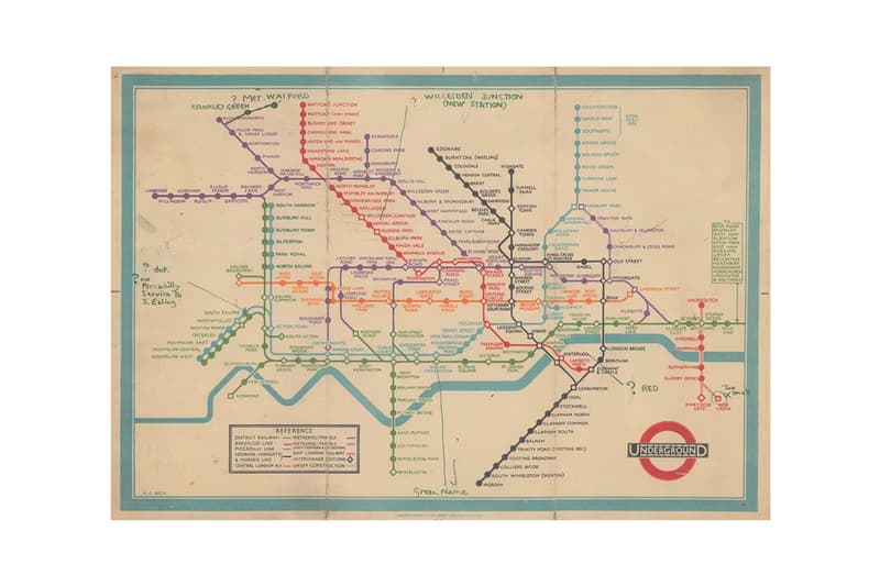 Mapping the Tube London Map House Exhibition Harry Beck Art Artworks Archive Cartography