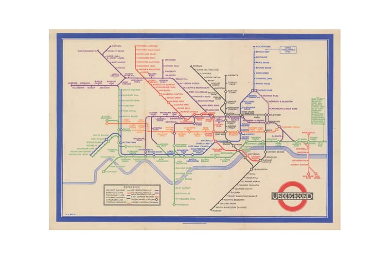 Mapping the Tube London Map House Exhibition Harry Beck Art Artworks Archive Cartography