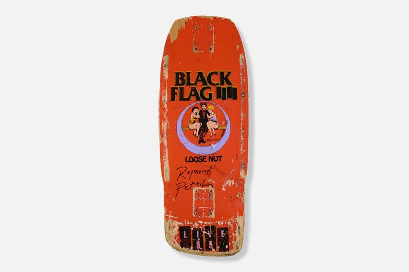 raymond pettibon wright auction artwork posters black flag skateboard
