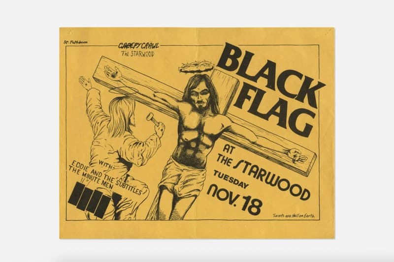 raymond pettibon wright auction artwork posters black flag skateboard
