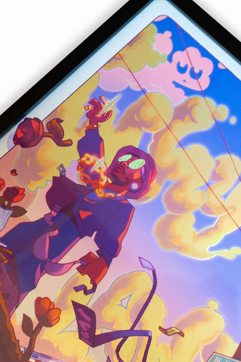 Rhymezlikedimez Unveils Nxworries 'Why Lawd?' Print limited-edition release drop price holographic vinyl cover anderson paak knxwlege knowlege dj stones throw pop up gold line los angeles rsvp link price size signed yes lawd puff flower art