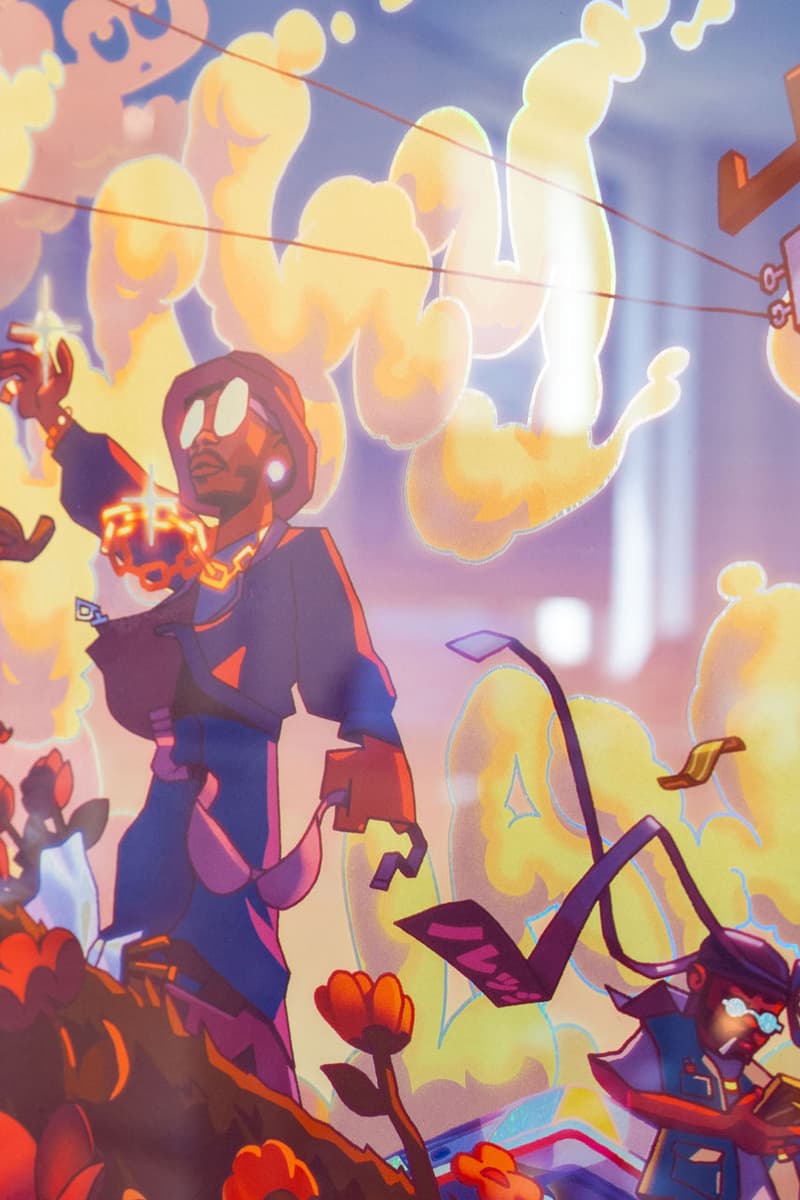 Rhymezlikedimez Unveils Nxworries 'Why Lawd?' Print limited-edition release drop price holographic vinyl cover anderson paak knxwlege knowlege dj stones throw pop up gold line los angeles rsvp link price size signed yes lawd puff flower art