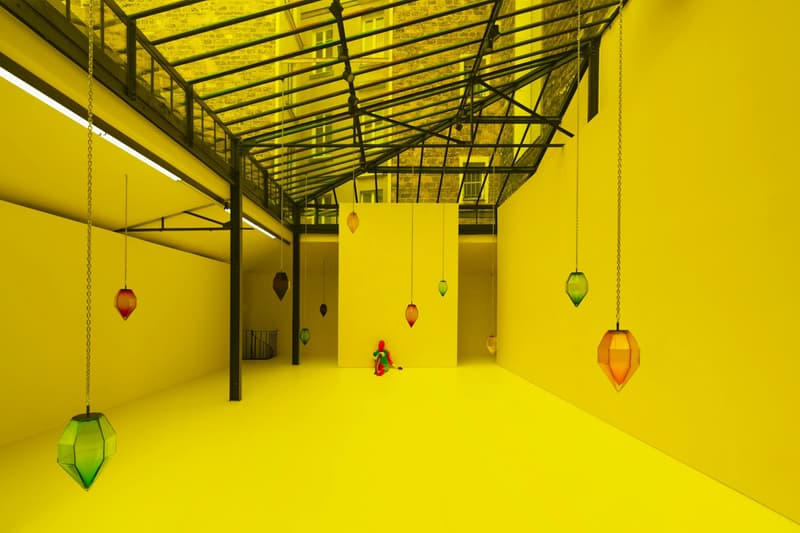 Ugo Rondinone Tarek Lakhrissi Reiffers Art Initiative who is afraid of red blue and yellow art artworksParis