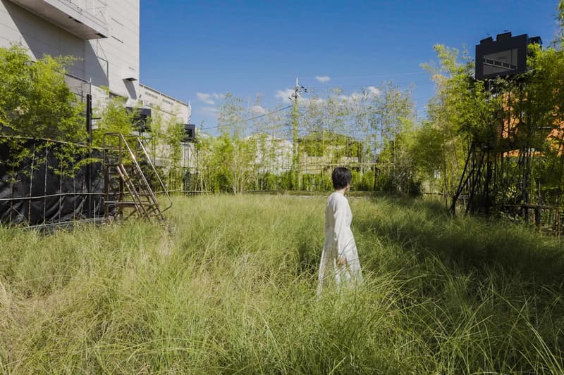 teamLab 'Field of Wind, Rain and Sun’ Exhibition Higashiosaka Info  “Enso of the Sun" 'A Cafe in the Field of the Can Can Factory'